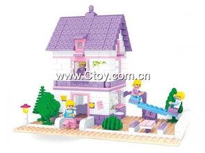 小女孩国产积木图片视频,国产积木打造梦幻童年